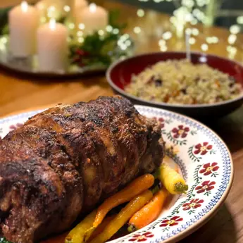 Neven’s Aromatic Roast Shoulder of Lamb with Jewelled Bulgur Wheat