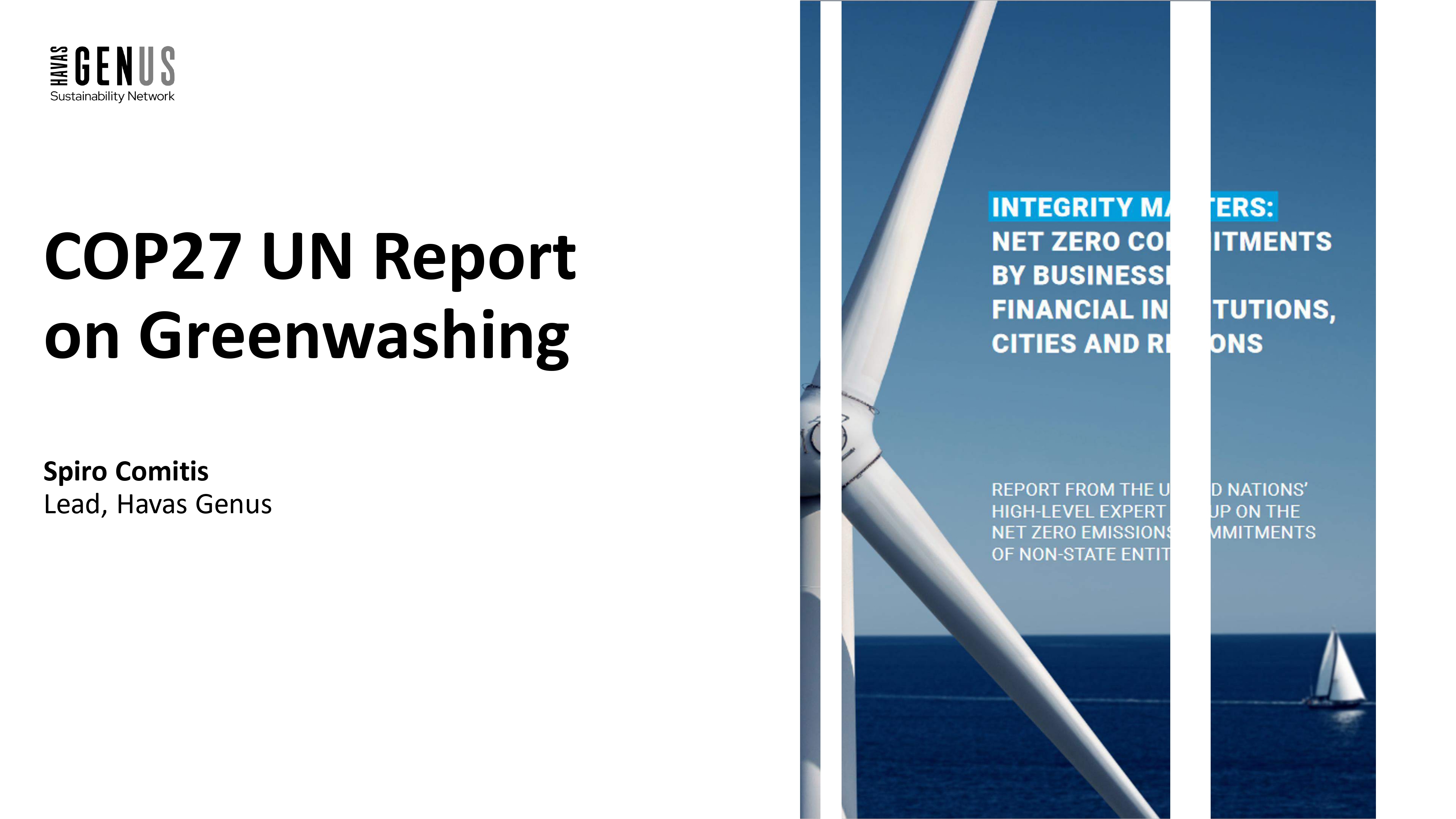 COP27 Implications on Communicating Sustainability