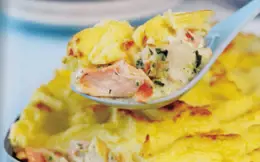 Creamy Fish Pie with Prawns