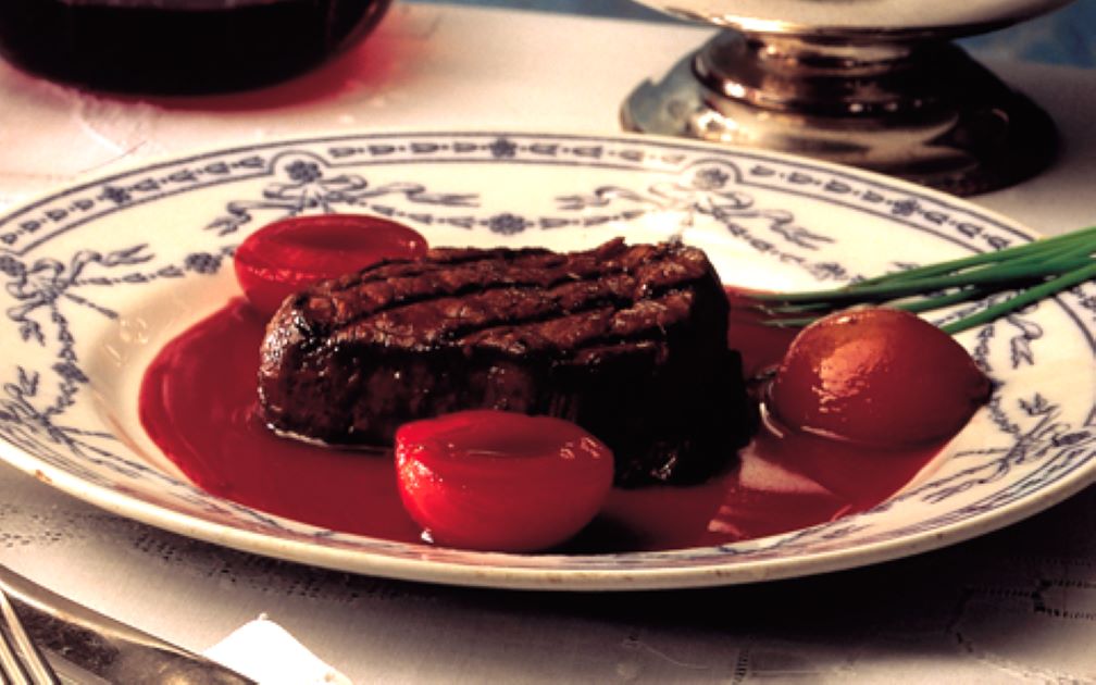 Steaks with Plum Sauce