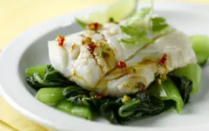 Aromatic Steamed Haddock