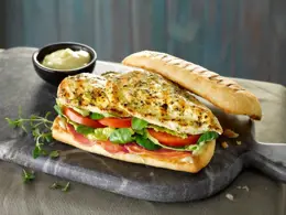 Chicken and Bacon Sandwich with Lemon Mayonnaise