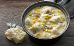 Fish Soup with Leeks and Bacon