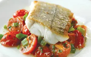 Haddock with Warm Tomato Relish