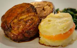 Neven's Caramelised Pork Belly with Honey and Ginger Sauce