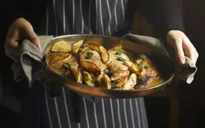 Pork with Apple, Ginger and Sage