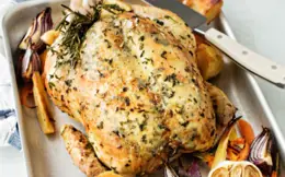 Roast Chicken with Herby Butter