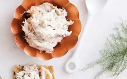 Smoked Organic Seafood Pâté served with Crackers