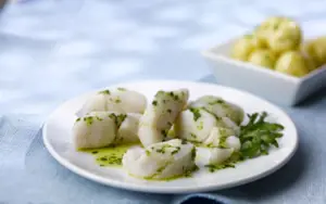 Steamed Sliced Whiting with Gremolata