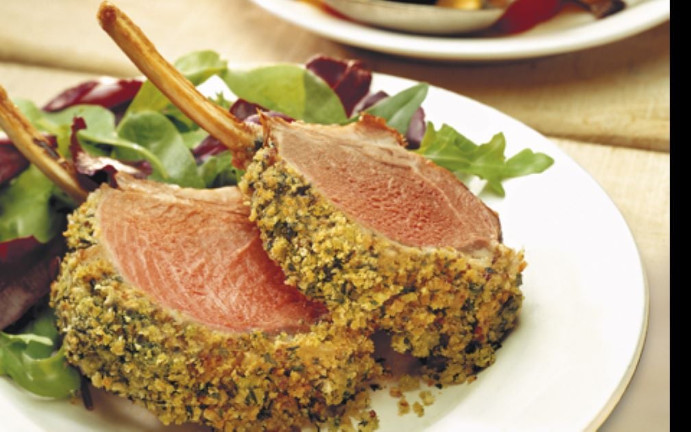 Roast Rack of Lamb with Herb Crust