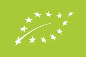 Eu organic logo in green