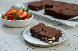 Triple Chocolate and Nut Brownies 