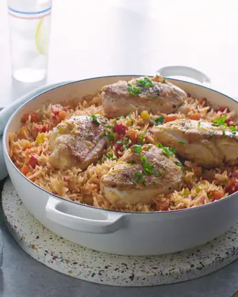 Neven’s Baked Chicken and Bacon Rice