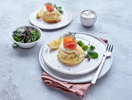 Twice Baked Irish Organic Smoked Salmon or Trout Soufflés