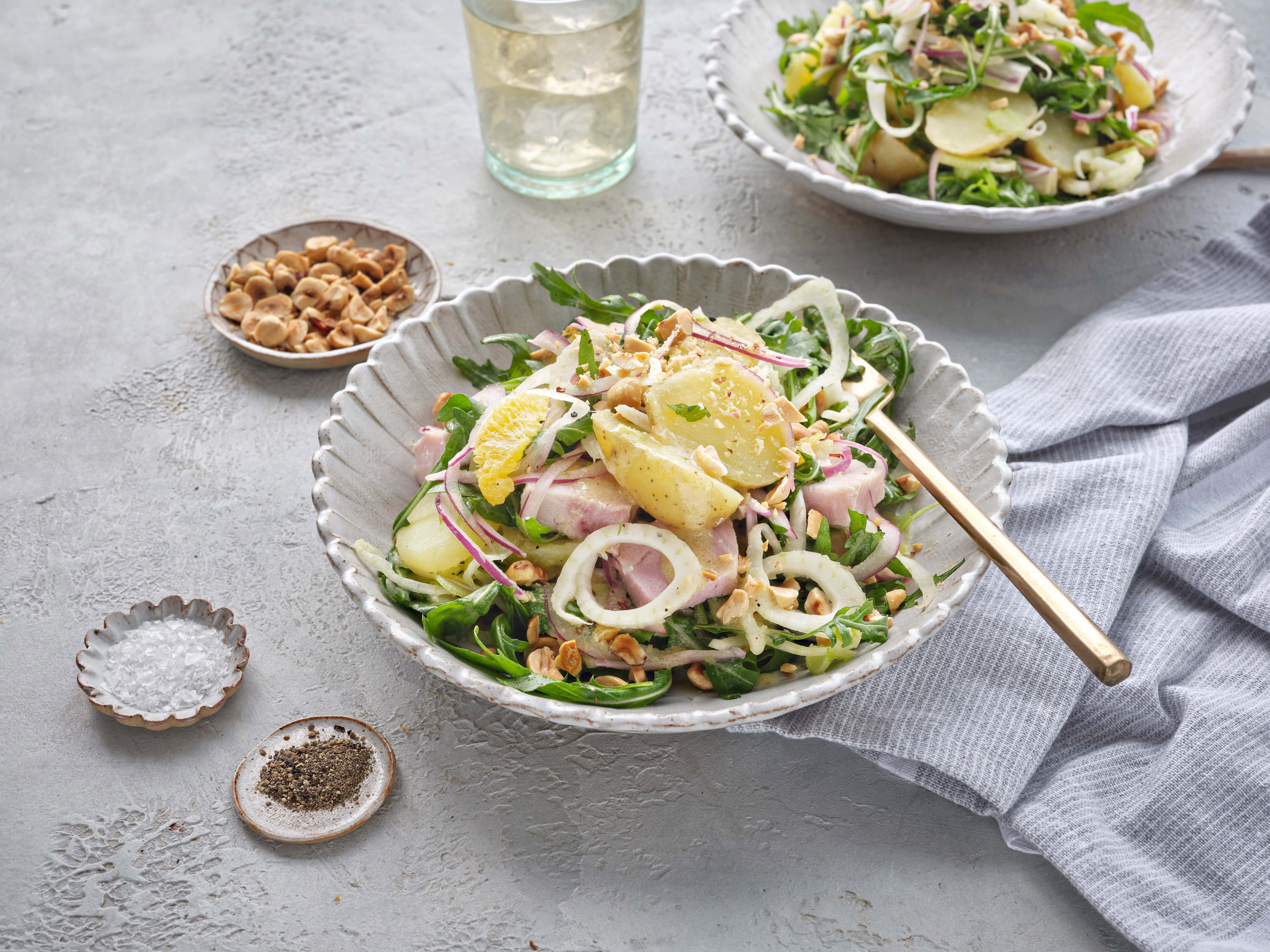Summer Salad with Loin of Bacon