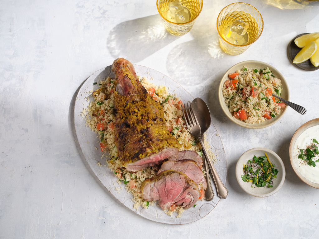Middle Eastern Spiced Shoulder of Lamb