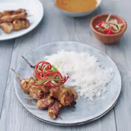Chicken Satay Recipe with Peanut Sauce