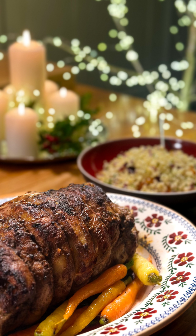 Neven’s Aromatic Roast Shoulder of Lamb  with Jewelled Bulgur Wheat