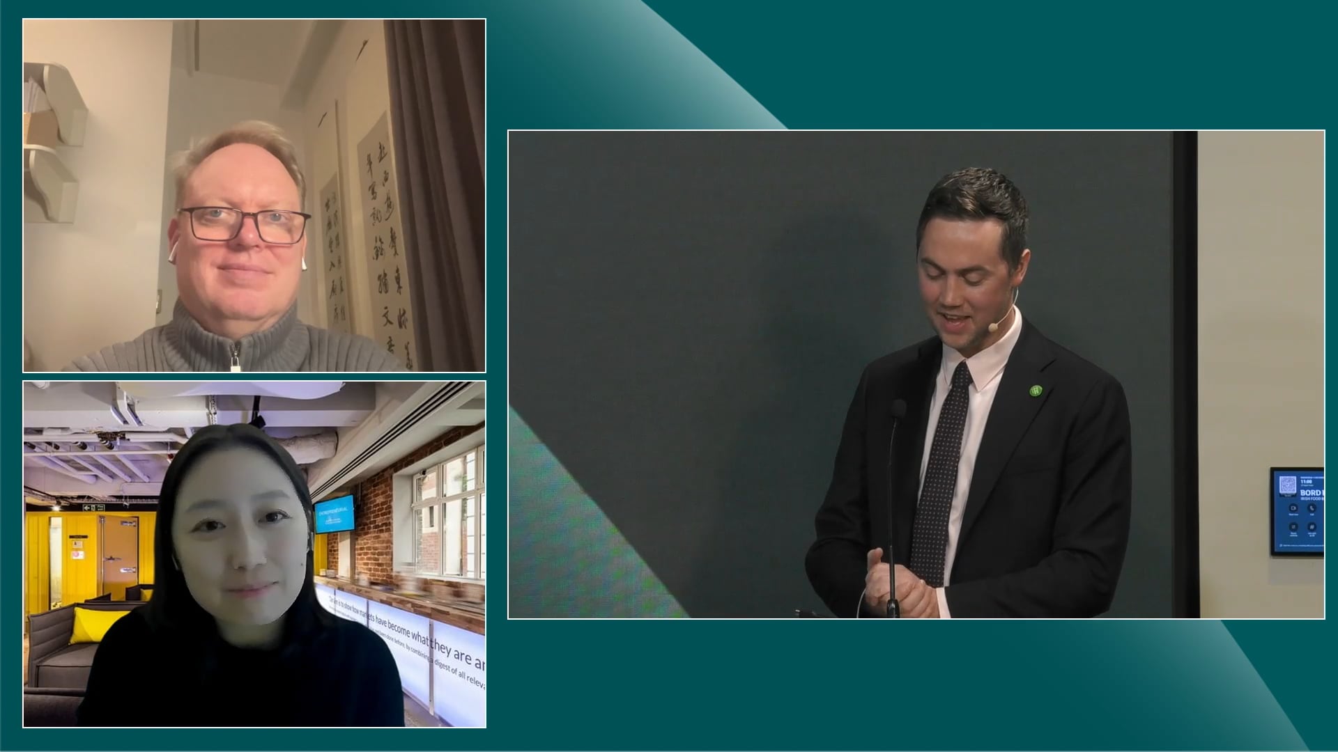 Speaker engaged in panel discussion